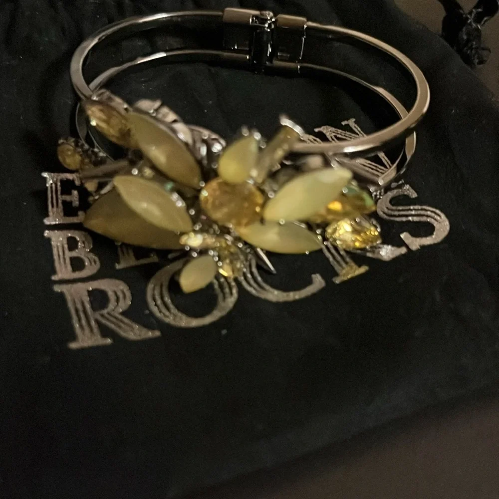 Erickson Beamon Rocks Blondie Clamp Bracelet